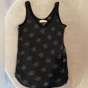 Nation Ltd. burned out tank top with stars. Black Size XS.
